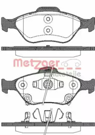 Комплект тормозных колодок METZGER 0766.12